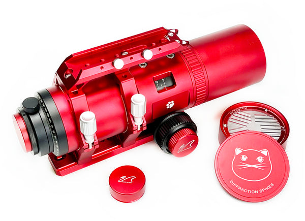 William Oprics Cat61 RedCat 61mm with included accessories. | Télescope réfracteur William Optics Cat61 RedCat 61 WIFD f/4.9 Petzval APO (L-RC61)