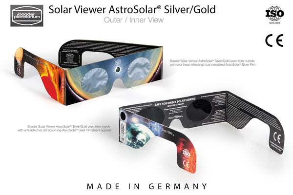 Baader Solar Eclipse Glasses Solar Viewer AstroSolar® Silver/Gold | Baader Solar Eclipse Glasses Solar Viewer AstroSolar® Silver/Gold