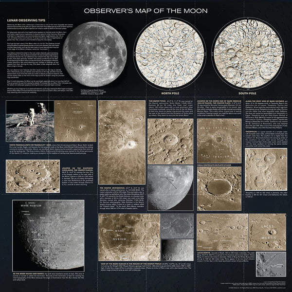 Carte de la Lune pour les observateurs | 93704 | Carte de la Lune pour les observateurs | 93704