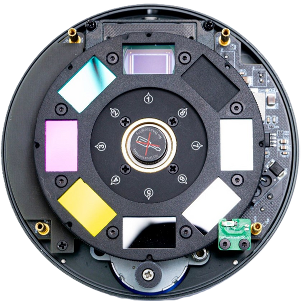 QHYCCD MiniCAM8 Internals | Caméra refroidie QHYCCD MiniCAM8M (mono) et roue filtrante (QHY-MINICAM8M)