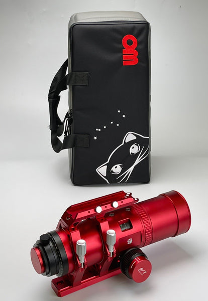 William Optics Cat61 RedCat 61mm f/4.9 Petzval APO Refractor Telescope (L-RC61) - astrograph and soft case | Télescope réfracteur William Optics Cat61 RedCat 61 WIFD f/4.9 Petzval APO (L-RC61)