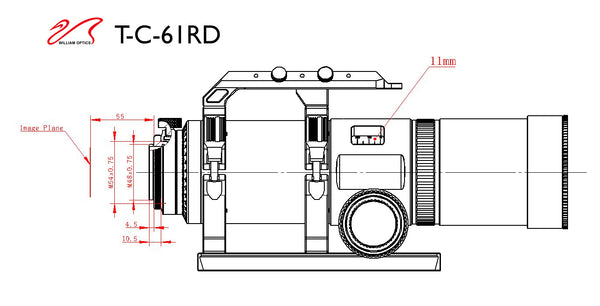 Télescope réfracteur William Optics Cat61 RedCat 61 WIFD f/4.9 Petzval APO (L-RC61) | Télescope réfracteur William Optics Cat61 RedCat 61 WIFD f/4.9 Petzval APO (L-RC61)