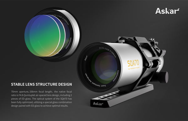 Askar SQA70 Quintuplet Refractive Astrograph (SQA70) | Askar SQA70 Quintuplet Refractive Astrograph (SQA70)