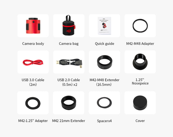 ZWO ASI585MM Pro Planetary Mono Camera (ASI585MM-P) | ZWO ASI585MM Pro Planetary Mono Camera (ASI585MM-P)