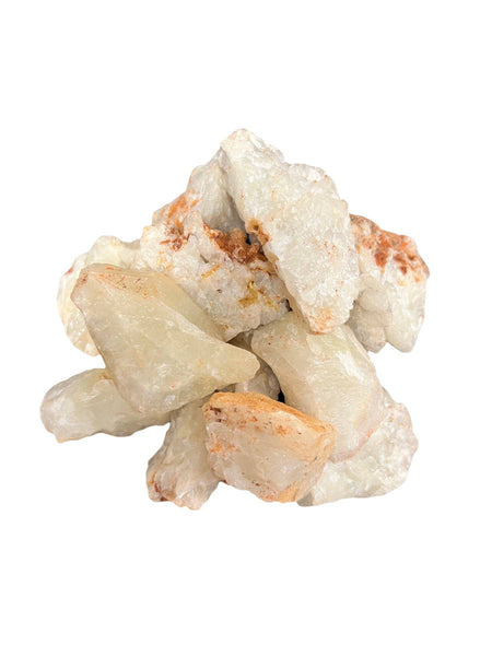 Sulfur Quartz Rough Specimens | Bulk Rock Tumbling Rough - Sulfur Quartz