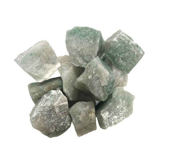 Light Green Aventurine Rough Specimens | Bulk Rock Tumbling Rough - Light Green Aventurine