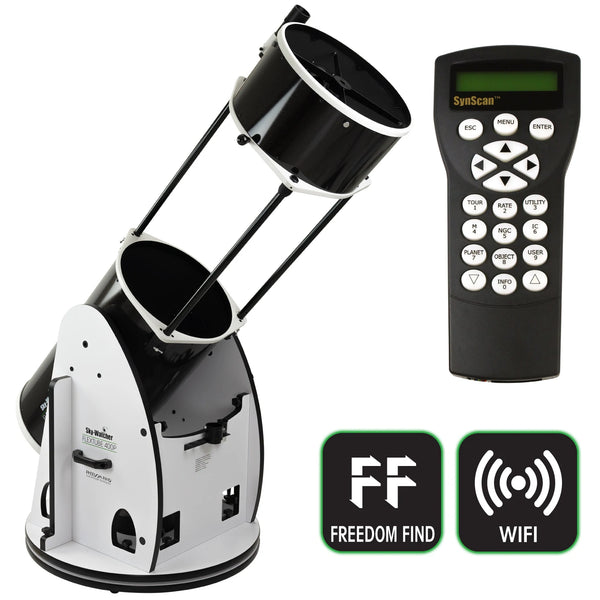 Sky-Watcher Flextube 400P Synscan Goto Collapsible Dobsonian (S11840) - All-Star Telescope Canada - For All Things Astro, Binoculars, and Science | Sky-Watcher Flextube 400P SynScan GoTo Dobson pliable (S11840)