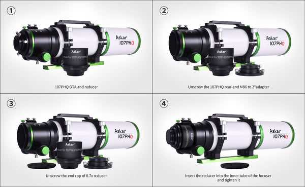 Askar 107Phq Reducer (107Phq Sr) - All-Star Telescope Canada - For All Things Astro, Binoculars, And Science | Réducteur Askar 107PHQ (107PHQ SR/ASF107130RE)