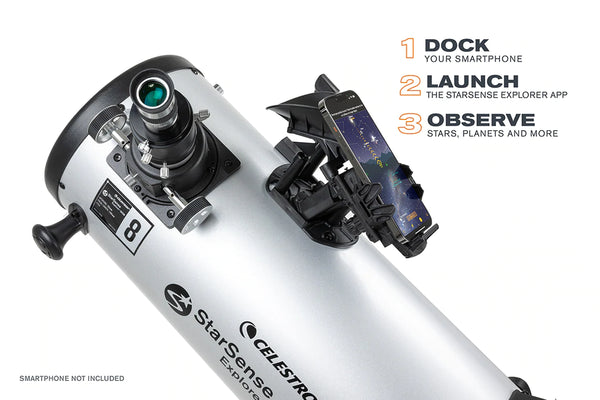 Celestron Starsense Explorer 8" Smartphone App Enabled Dobsonian Telescope (22470) - All-Star Telescope Canada - For All Things Astro, Binoculars, And Science | Télescope Dobson Celestron Starsense Explorer 8" avec application pour smartphone (22470)