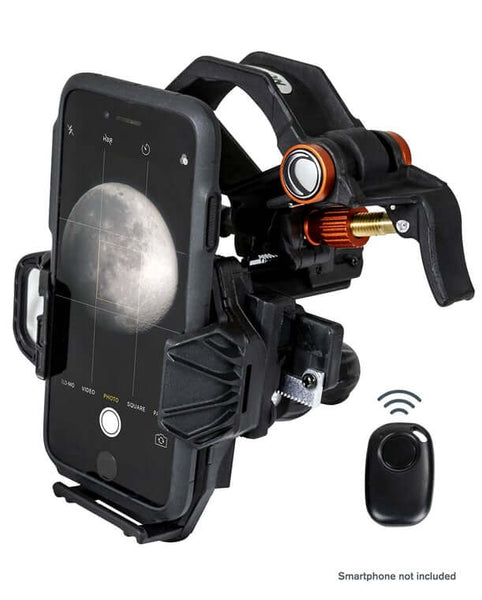 Celestron Universal Smartphone Adapter W/ Remote (81057) - All-Star Telescope Canada - For All Things Astro, Binoculars, and Science | Celestron Universal Smartphone Adapter w/ remote (81057)