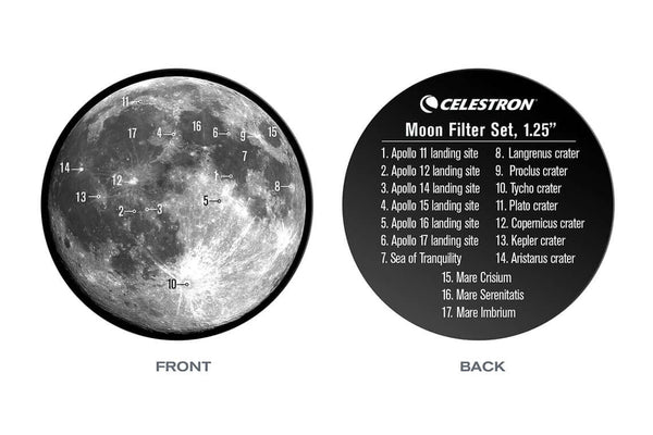 Celestron 1.25" Moon Filter Set (94315) - All-Star Telescope Canada - For All Things Astro, Binoculars, And Science | Celestron 1.25" Moon Filter Set (94315)
