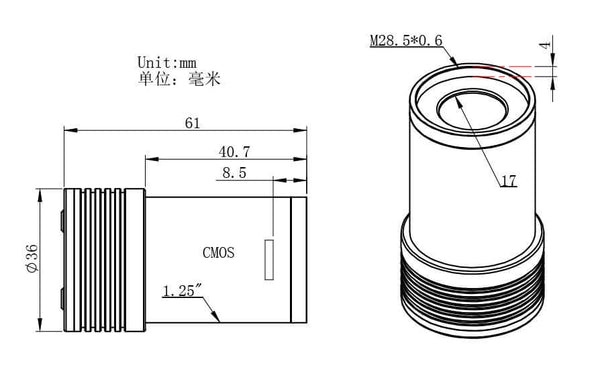 Zwo Asi174Mini Monochrome Astronomy Camera (Asi174Mini) - All-Star Telescope Canada - For All Things Astro, Binoculars, And Science | ZWO ASI174 Mini Monochrome Astronomy Camera (ASI174MINI)