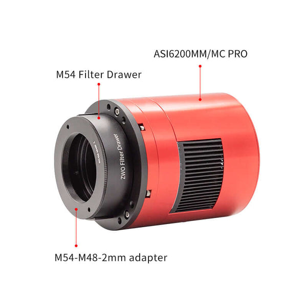 Zwo Filter Drawer For 2" Mounted Filter (Zwo-Fd-M54) - All-Star Telescope Canada - For All Things Astro, Binoculars, And Science | Tiroir de filtre ZWO pour filtre monté de 2" (ZWO-FD-M54-II)