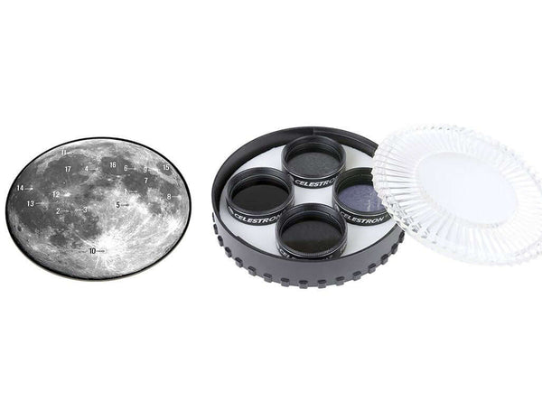 Celestron 1.25" Moon Filter Set (94315) - All-Star Telescope Canada - For All Things Astro, Binoculars, and Science | Celestron 1.25" Moon Filter Set (94315)