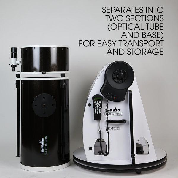 Sky-Watcher Flextube 400P Synscan Goto Collapsible Dobsonian (S11840) - All-Star Telescope Canada - For All Things Astro, Binoculars, And Science | Sky-Watcher Flextube 400P SynScan GoTo Dobson pliable (S11840)