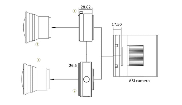 Zwo Asi2400Mc Pro Colour Cooled Camera (Asi2400Mc-P) - All-Star Telescope Canada - For All Things Astro, Binoculars, And Science | Caméra refroidie couleur ZWO ASI2400MC Pro (ASI2400MC-P)