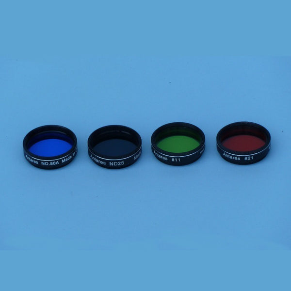 Antares 1.25" Color Filters, Set Of 4 (Fs2) - All-Star Telescope Canada - For All Things Astro, Binoculars, And Science | Antares 1.25" Color Filters, Set of 4 (FS2)