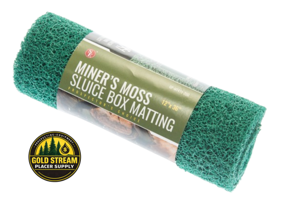 Green Miner's Moss Sluice Box Matting, 12"x 36" 10mm Thick | Green Miner's Moss Sluice Box Matting, 12"x 36" 10mm Thick