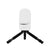 A white and black S50 Pro handheld device on a small tripod stand, shown against a solid white background. | Seestar S50 PRO Smart Telescope