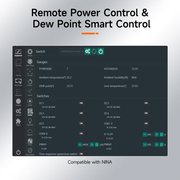 SVBONY SV241 Pro Power Box Controller and USB Hub | W9193B | SVBONY SV241 Pro Power Box Controller and USB Hub | W9193B
