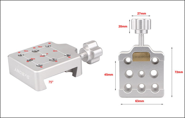 SVBONY Red Medium Dovetail Clamp | F9144C | SVBONY Red Medium Dovetail Clamp | F9144C