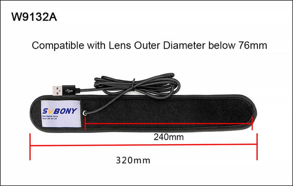 SVBONY SV172 240mm Dew Heater Strap - USB Powered with Controller | W9132A | SVBONY SV172 240mm Dew Heater Strap - USB Powered with Controller | W9132A