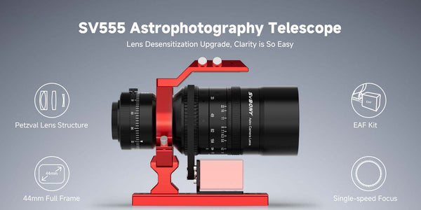 SVBONY SV555 54mm F4.5 APO Petzval Astrograph OTA | F9395A | SVBONY SV555 54mm F4.5 APO Petzval Astrograph OTA | F9395A