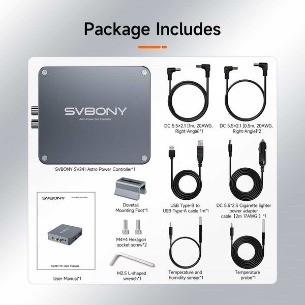SVBONY SV241 Pro Power Box Controller and USB Hub | W9193B | SVBONY SV241 Pro Power Box Controller and USB Hub | W9193B