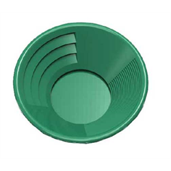 8" Green Gold Pan Dual Riffles | 8" Green Gold Pan Dual Riffles