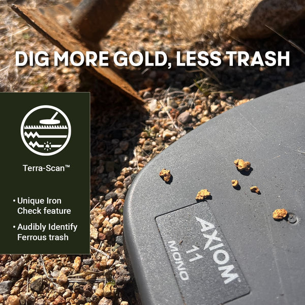 Garrett Axiom Lite Gold Metal Detector With 11"X7" Mono Coil | 1142710 | Garrett Axiom Lite Gold Metal Detector With 11"X7" Mono Coil | 1142710