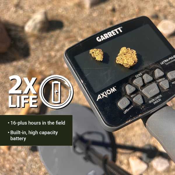 Garrett Axiom Lite Gold Metal Detector With 11"X7" Mono Coil | 1142710 | Garrett Axiom Lite Gold Metal Detector With 11"X7" Mono Coil | 1142710