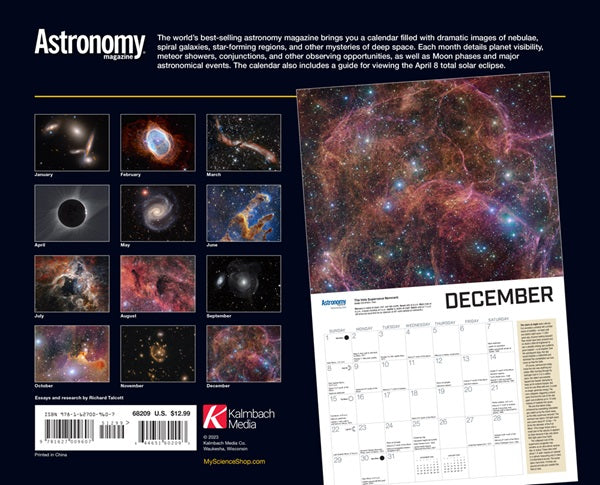 Canada　Calendar　Telescope　Mysteries　Deep　Space　All-Star　2024　–