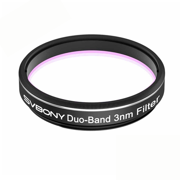 SVBONY SV220 Dual Band 3nm H-Alpha & OIII Filter 1.25" Mounted | W9198A | SVBONY SV220 Dual Band 3nm H-Alpha & OIII Filter 1.25" Mounted | W9198A