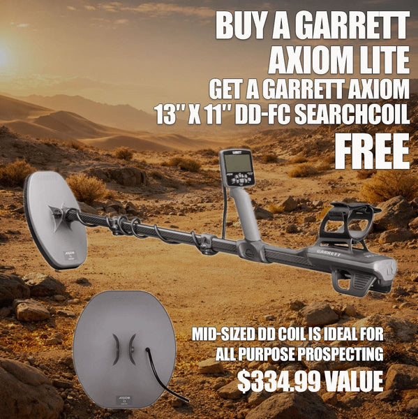 Garrett Axiom Lite Gold Metal Detector With 11"X7" Mono Coil | 1142710 | Garrett Axiom Lite Gold Metal Detector With 11"X7" Mono Coil | 1142710