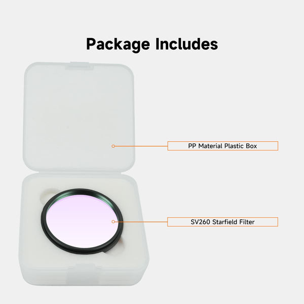 SVBONY SV260 5-Band Broadband Filter 2" Mounted | W9194A | SVBONY SV260 5-Band Broadband Filter 2" Mounted | W9194A
