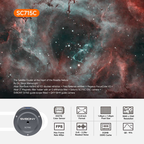SVBONY SC715C Color Planetary Camera IMX715 USB3.0 | W9305A | SVBONY SC715C Color Planetary Camera IMX715 USB3.0 | W9305A